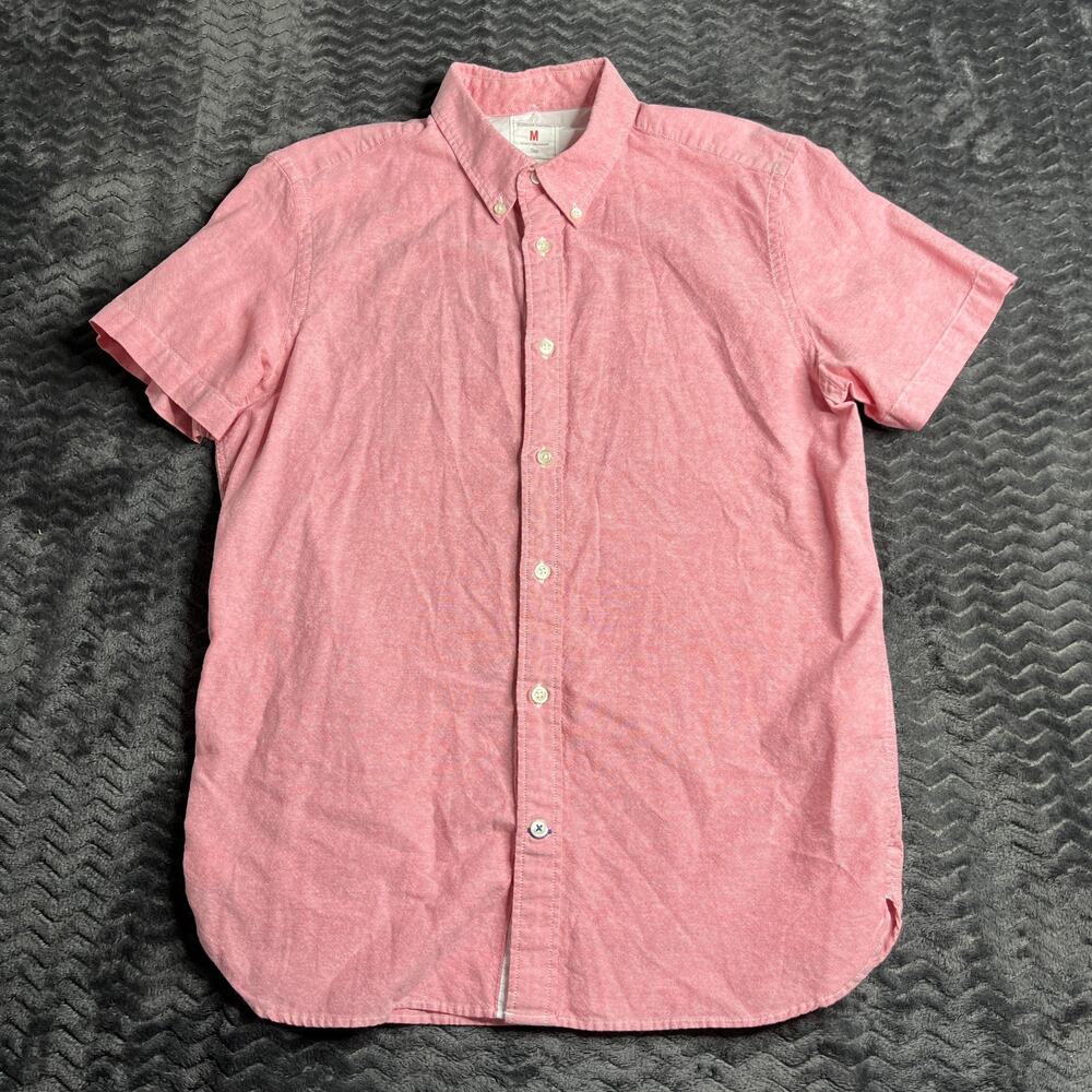 Gap The Modern Oxford Coral short sleeve dress shirt size M